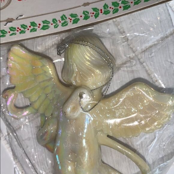 Vtg Ardco ivory pearl angel Christmas ornament - Picture 4 of 4